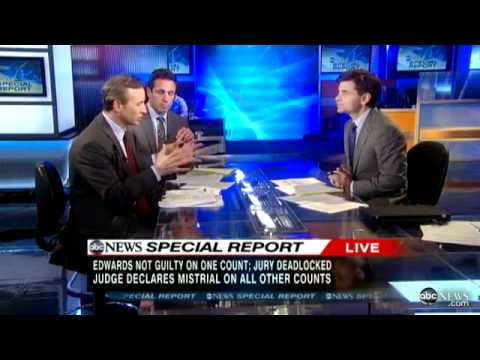 John Edwards acquitted on one count as jury deadlocks on five ...
