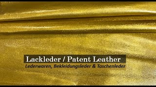 Lackleder, Echtleder D Patent Leather, Genuine Leather D