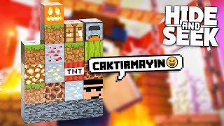 ÇAKTIRMAYIN TAŞ OLDUM 🤣 Minecraft Saklambaç