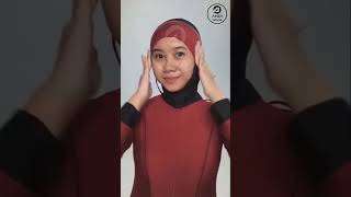 Berenang dengan Baju Renang Jilbab Turban FIONA by Edorasports - Andi Jaya Shop 