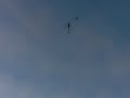 Nick Maxwell touching Matt Botos canopy in mid air. Crowd goes wild!!!!!