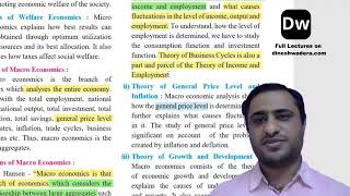 Lecture 7 - Introduction to Micro Economics and Macro Economics - Part 7 - 12th Commerce