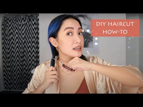 How To Cut Your Own Hair! DIY Short Blunt Cut | Laureen Uy - YouTube
