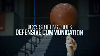 Basketball Defense: Communication