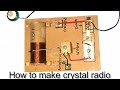 How to make Crystal Radio | Foxhole Radio | Crystal Radio | Homemade radio
