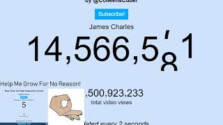 James Charles Live Sub Count