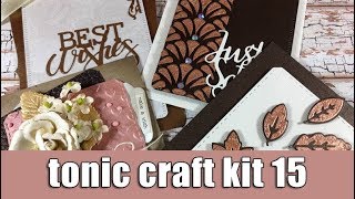 Tonic craft kit 15 | Unboxing & 4 cards