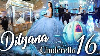 Dilyana Mis Cinderella Sweet 16 Hermoso Vestido De Quinceañera Entrada En Caja De Crystal