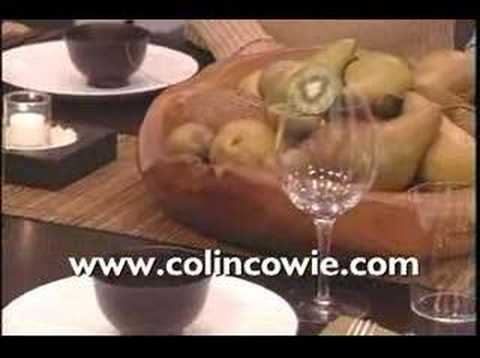 TV Host Colin Cowie demonstrates how to make a lively edible centerpiece