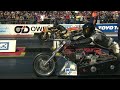 AMAZING Top Fuel Drag Bike Crash at Santa Pod Raceway