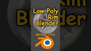 Model A Low Poly Rim In Blender