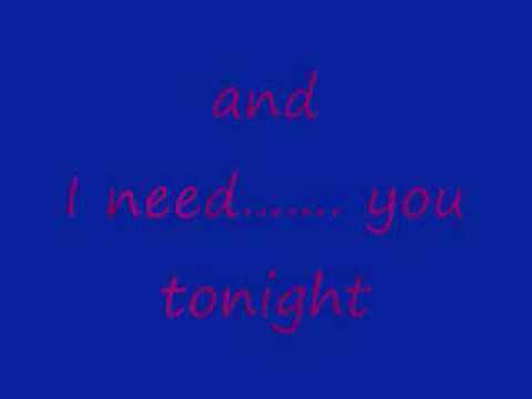The Backstreet Boys - I Need You Tonight (Lyrics)