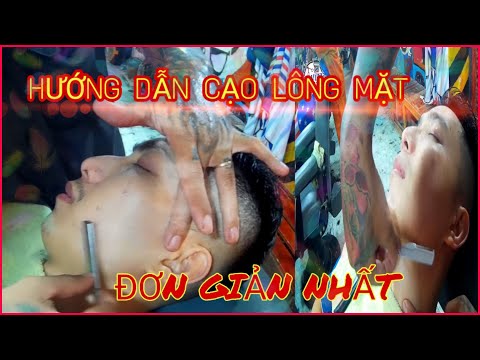 Hướng dẫn chi tiết cách cạo lông mặt đơn giản nhất |levungbarbershop