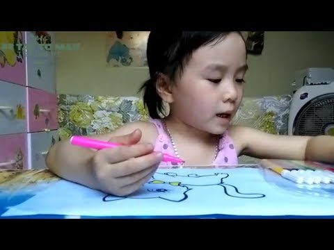 Bé Tô Màu Con Vật - Tô Màu Con Mèo - Tranh Tô Màu Cho Bé
