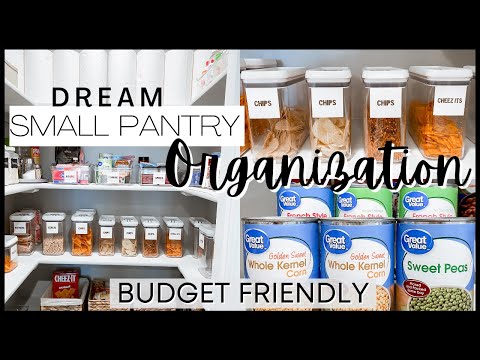 SMALL PANTRY ORGANIZATION 2020 | PANTRY ORGANIZATION IDEAS | BEFORE & AFTER TRANSFORMATION