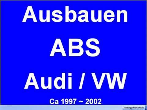 Ausbau Reparature ABS Steuergeraet VW passat Audi A4 A6 A8 0273004283 0 273 004 283 284 286 358 0273