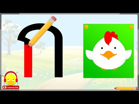 ก ไก่ ฝึกเขียน ฝึกอ่าน ก-ฮ สำหรับเด็กอนุบาล 🐓 Learn Thai Alphabet ก เอ๋ย ก ไก่ indysong kids