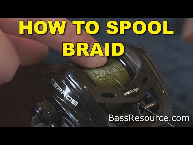 Watch How To Spool Braid On A Baitcaster | Bass Fishing on YouTube.