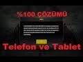 Pubg Mobile Cihazınız Desteklemiyor Hatasının Çözümü (Tablet ve Telefon)