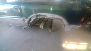 Naprawa błotników Patrol y61, paskowanie, Car fender repair