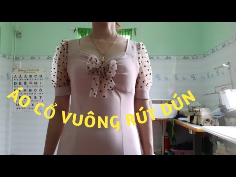 146/ CẮT MAY ĐỒ BỘ NỮ MẶC NHÀ / CẮT MAY ÁO CỔ VUÔNG RÚT DÚN / ÁO TAY BỒNG / ĐAM MÊ MAY VÁ HANA NGUYÊ