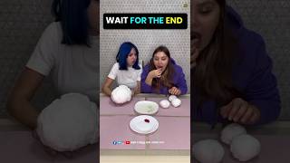 Choose Cotton Candy Balls Challenge Whose Sausage Is Bigger?