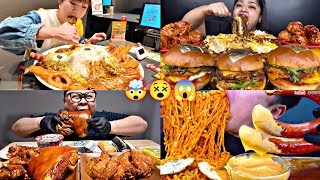 Mukbangers OVEREATING FOOD Like There's No Tomorrow!🙀🤯😵