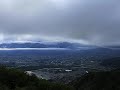 長峰山　雨上がりの夕景　微速度撮影動画