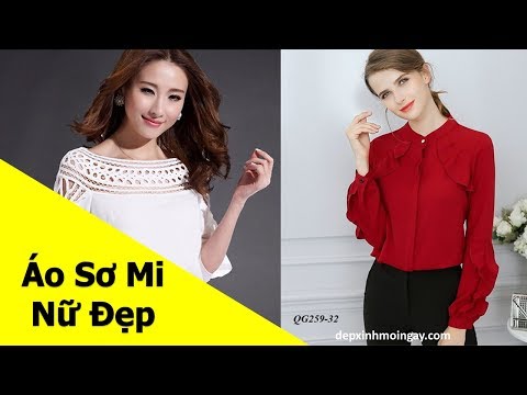 Top áo sơ mi nữ đẹp | 50 kiểu áo sơ mi nữ đẹp thời trang phần 14