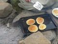 Tam's Keyhole Fire - Pancakes and Eggs