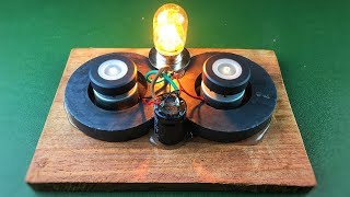 Electricity Generator Self Running Machine Using DC Motors With Magnet , Free Energy Device 100%