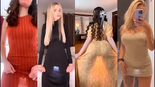 😱Transparent Dress Challenge😱[4K] Girls Without Underwear #43