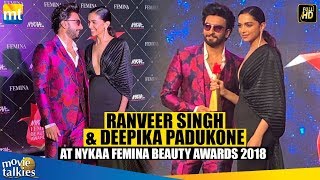 ranveer Singh With Wife Deepika Padukone At Nykaa Femina Beauty Awards 2019 ranveer Singh With Wife Deepika Padukone At Nykaa Femina Beauty Awards 2019