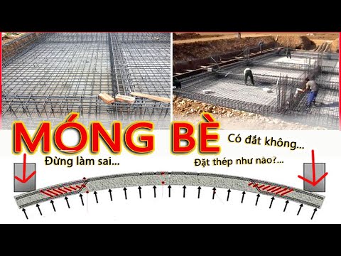 CẤU TẠO MÓNG BÈ - Cách đặt thép móng bè, chi phí móng bè?