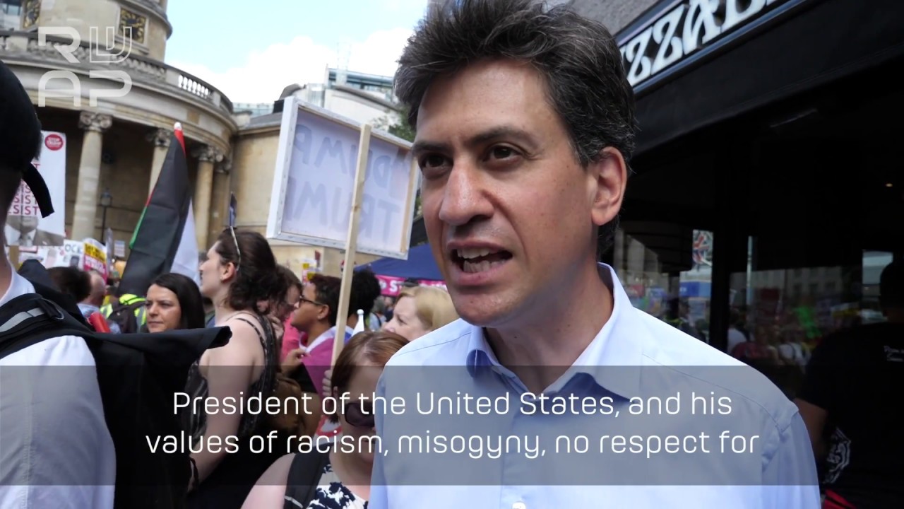 "This is not a protest against the American people" | Ed Miliband on Donald Trump