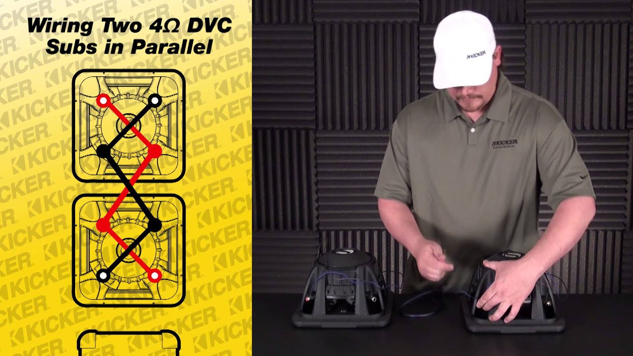 Subwoofer Wiring: Two 4 ohm DVC Subs in Parallel - YouTube