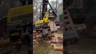 Harvester  John Deere 1270G In Action #Harvester #Johndeere #Automobile #Farming #Wood #Tree #Viral