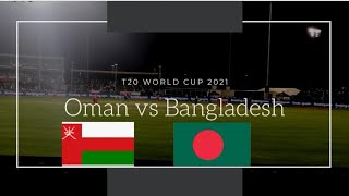 Oman Vs Bangladesh Icc T20 World Cup 2021 In Oman Al Amerat Cricket Stadium Oman Cricket Ground