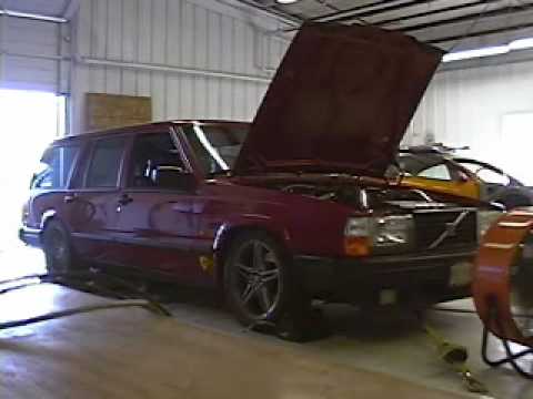 Volvo 740 turbo on the dyno