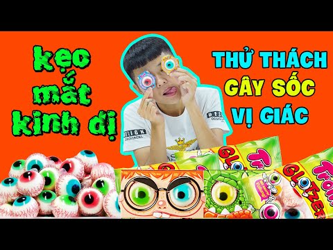 Thử Thách Gây Sốc Vị Giác Bằng Kẹo Mắt Kinh Dị | #Shorts