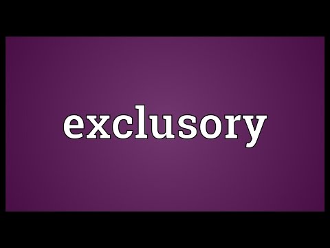 Header of exclusory