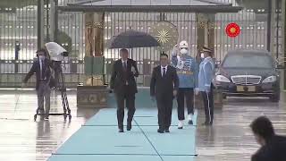 Kırgızistan Cumhurbaşkanı Sadır Caparov’u Resmî Karşılama Töreni