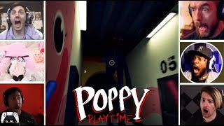 Gamers React to the sudden appearance of Huggy Wuggy (JUMPSCARE) | Poppy Playtim