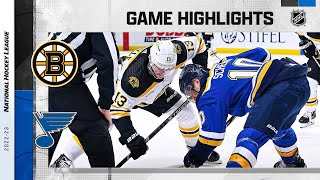 Bruins Blues 42 Nhl Highlights 2023