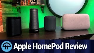 Apple HomePod vs. Google Home Max, Sonos One, Amazon Echo Show, and Harman Kardon Invoke - Review Apple HomePod vs. Google Home Max, Sonos One, Amazon Echo Show, and Harman Kardon Invoke - Review
