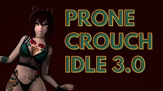 How To Add Base Locomotion Layer: Idles, Prone, and Crouch VRChat Avatar 3.0 Tutorial ft WetCat