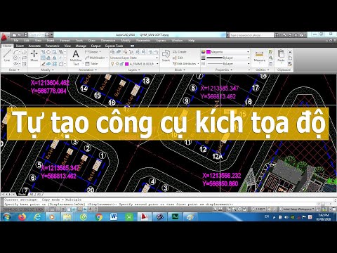 Hướng dẫn tự tạo công cụ kích tọa độ trên Autocad | Get coordinates in Autocad