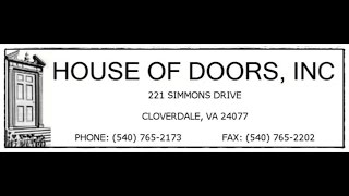 House of Doors Roanoke VA Location