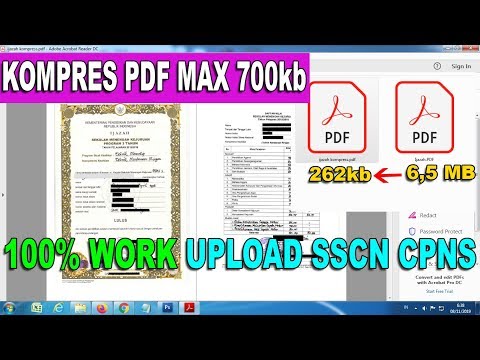 Cara Kompres PDF Maksimal 300kb, 600kb, 800kb untuk Pendaftaran CPNS