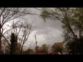 Storm Front Squall Line With Lightning Strikes April 27 2014 Quincy, IL